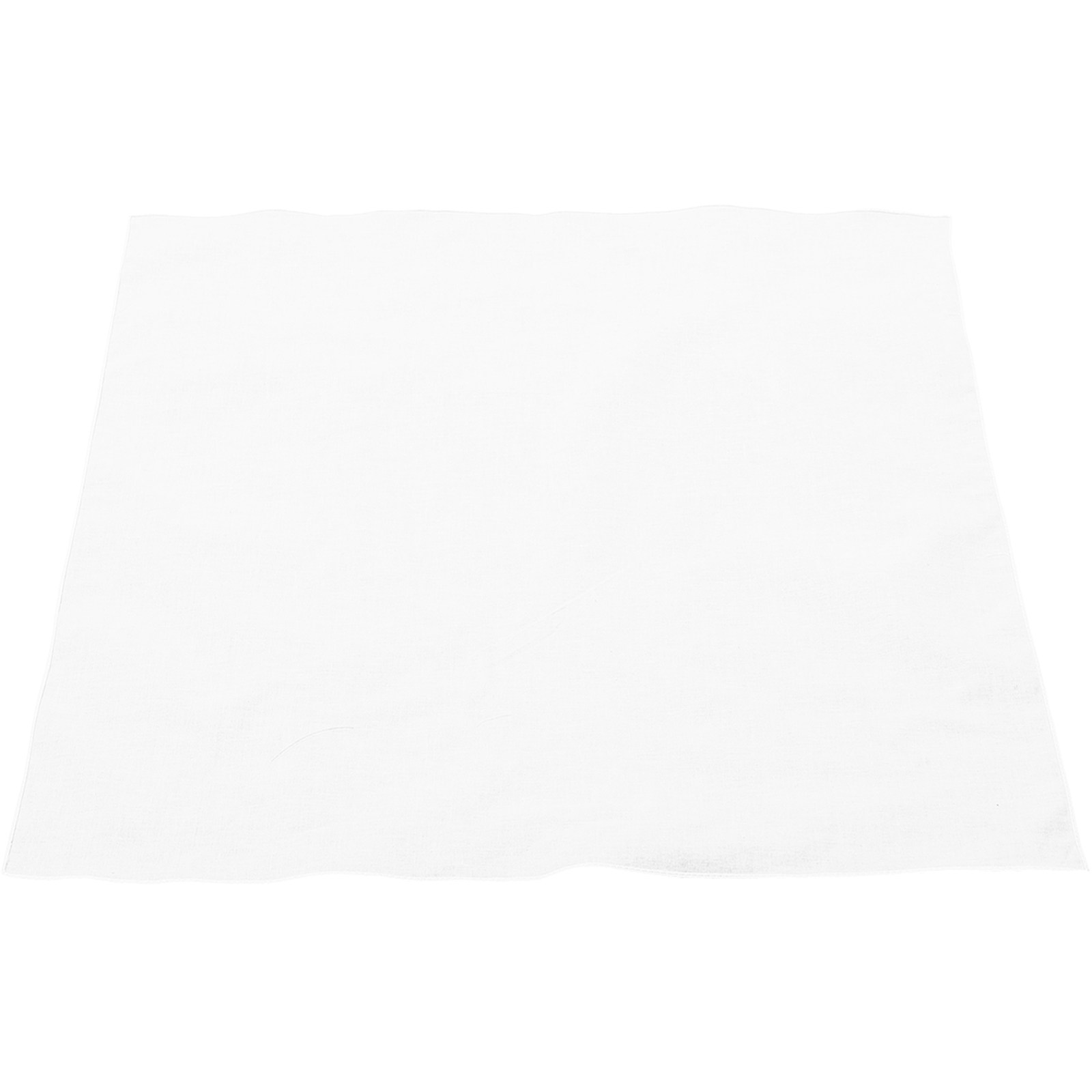 Bandana Blank White - Белая хлопковая квадратная носовая салфетка-бандана для