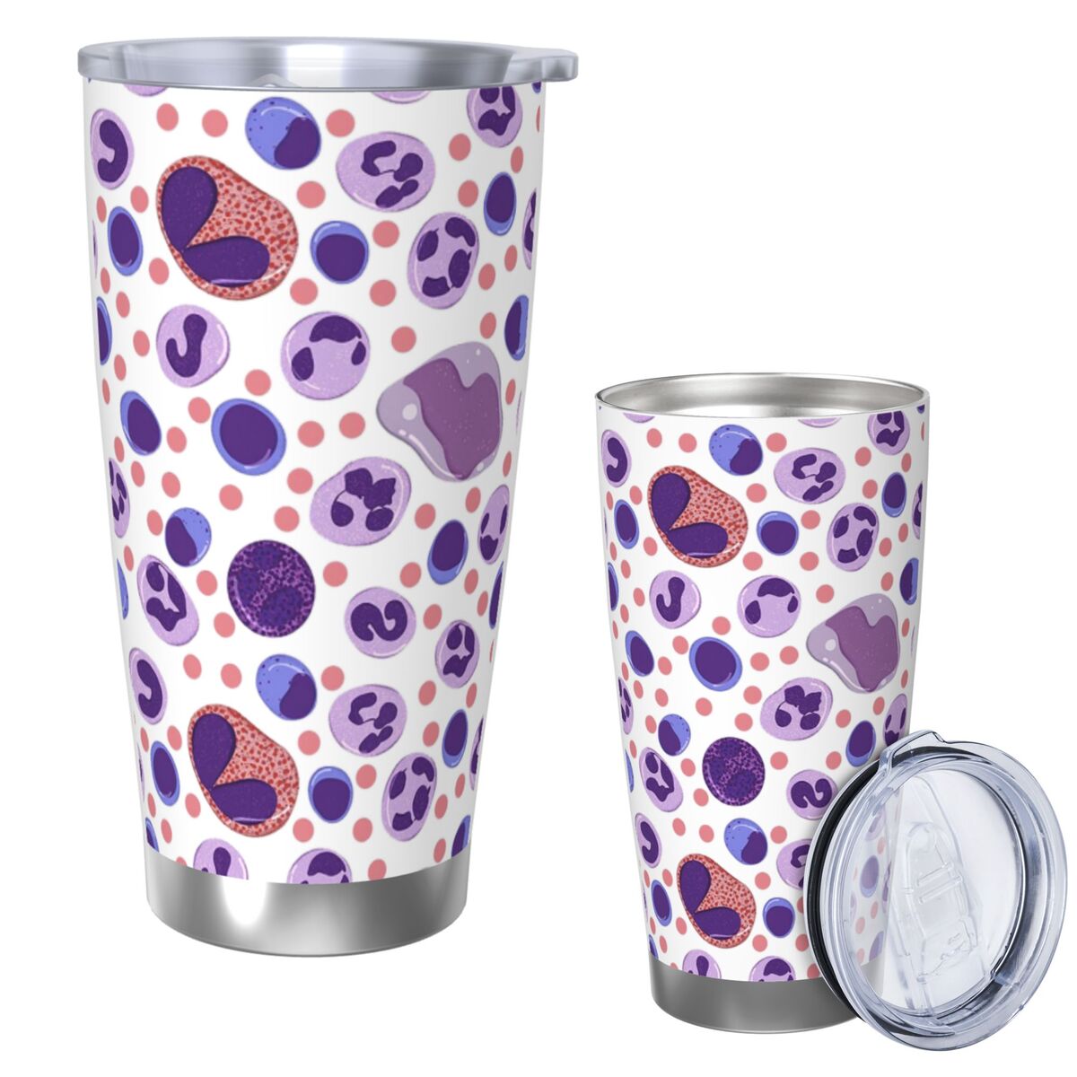 Tumbler 20Oz White - Большой стакан из нержавеющей стали с