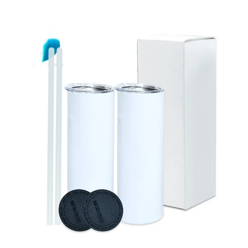 Tumbler 20Oz White - Белые термостаканы из нержавеющей стали объемом