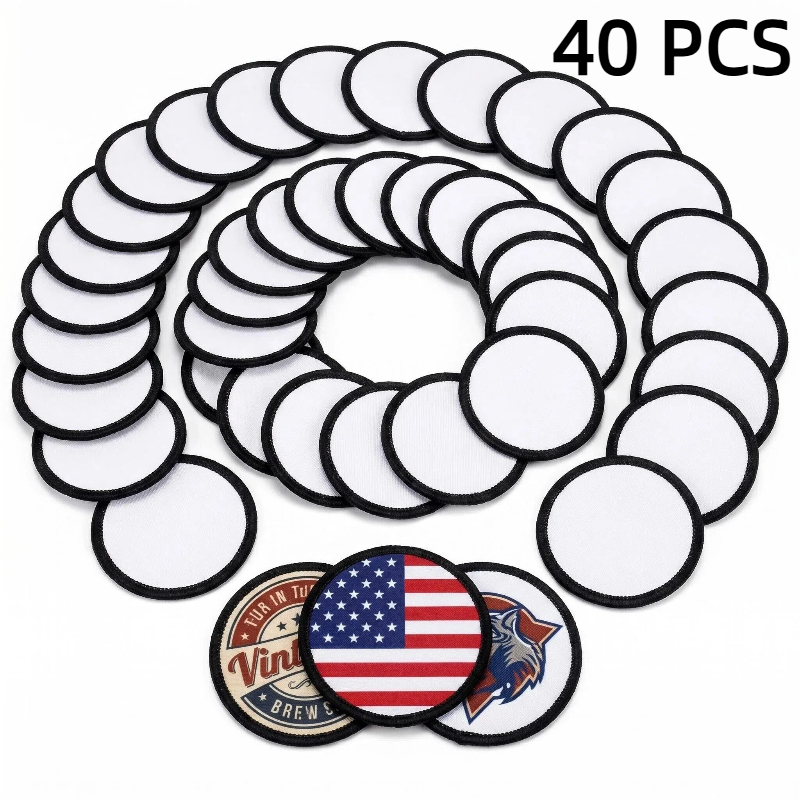 Hat Sublimation Blank - 40 шт. сублимационных нашивок для сублимации,