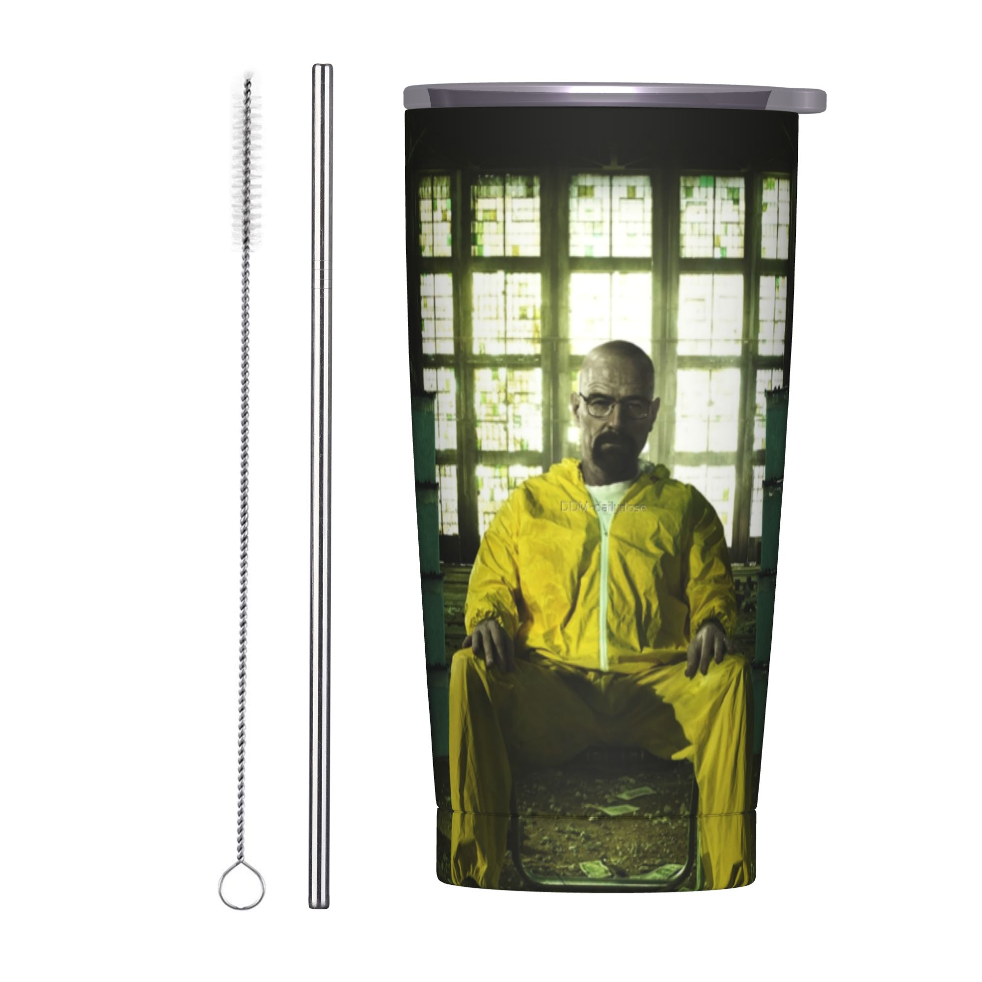 Tumbler 20Oz White - Термокружка Breaking Bad Уолтер Уайт, вакуумная