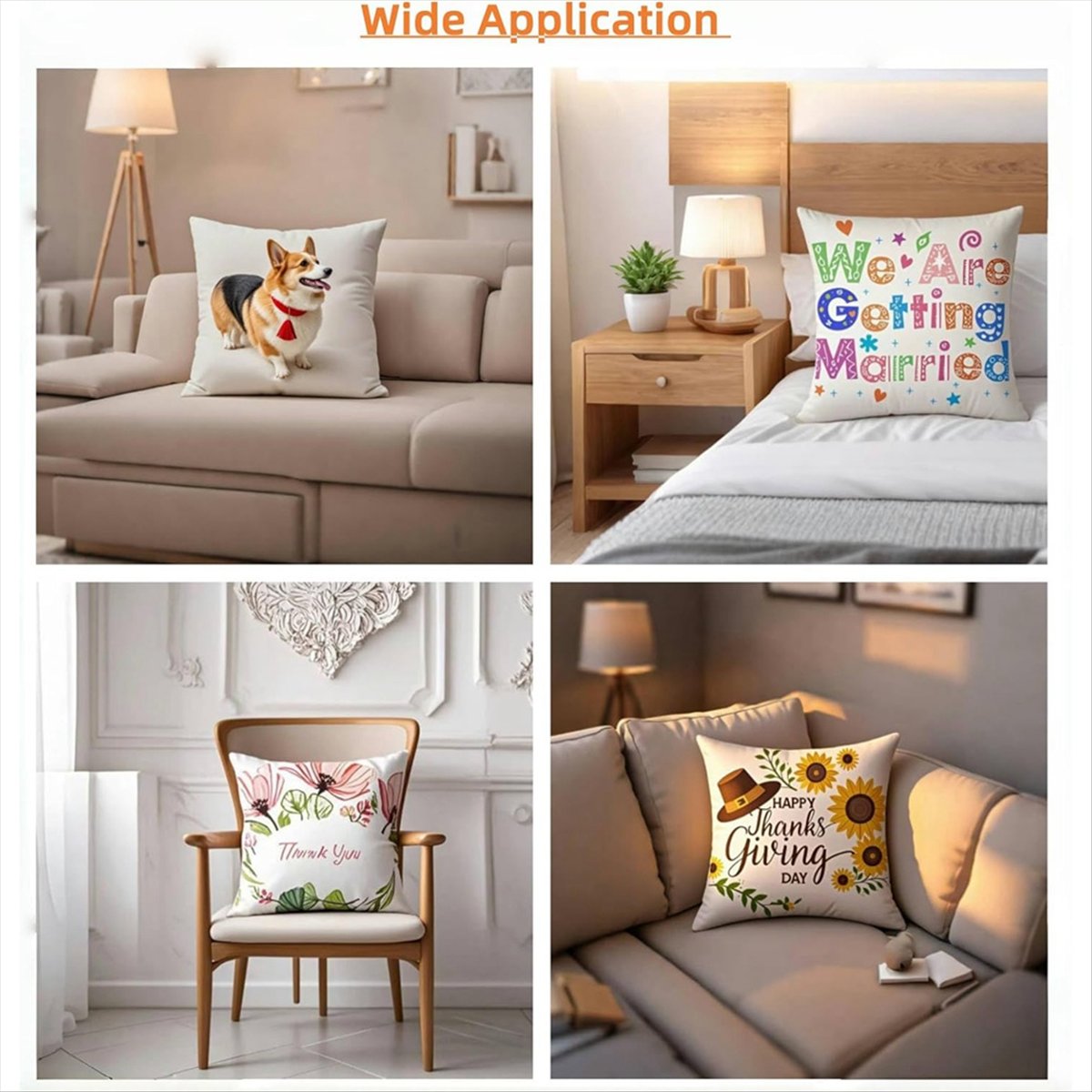 Набор из 8 сублимационных заго – обзор и цена Pillow Cover Sublimation