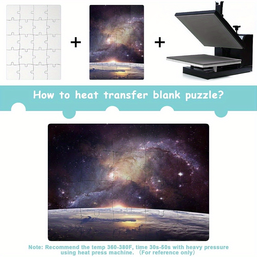 6 шт. пустые пазлы для сублима – обзор и цена Puzzle Blank White