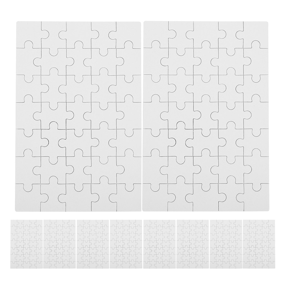 12 шт. белых заготовок для суб – обзор и цена Puzzle Blank White