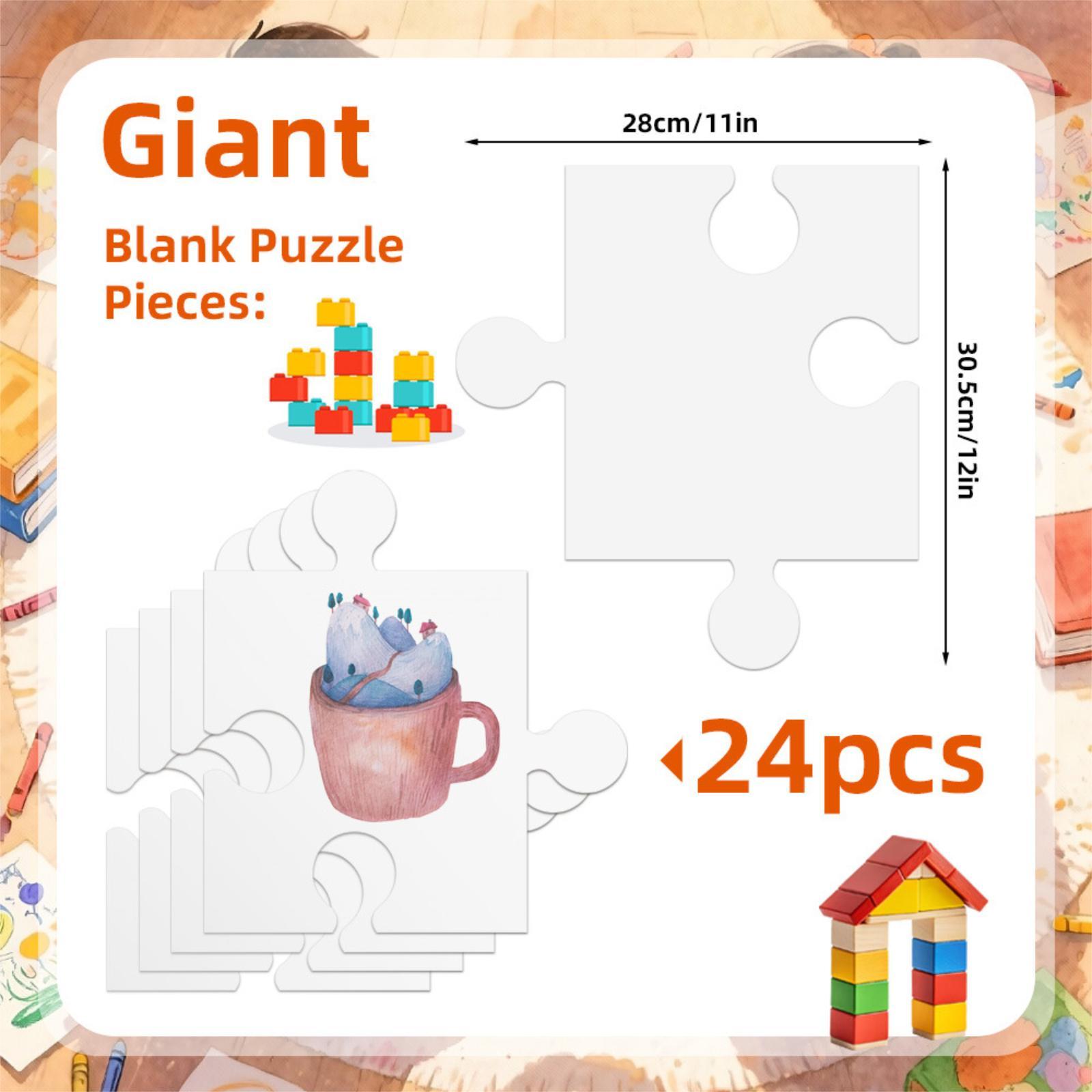 24 белых картонных заготовки д – обзор и цена Puzzle Blank White