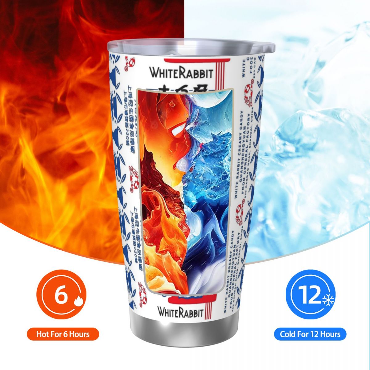Белый кролик, конфеты, стакан  – обзор и цена Tumbler 20Oz White