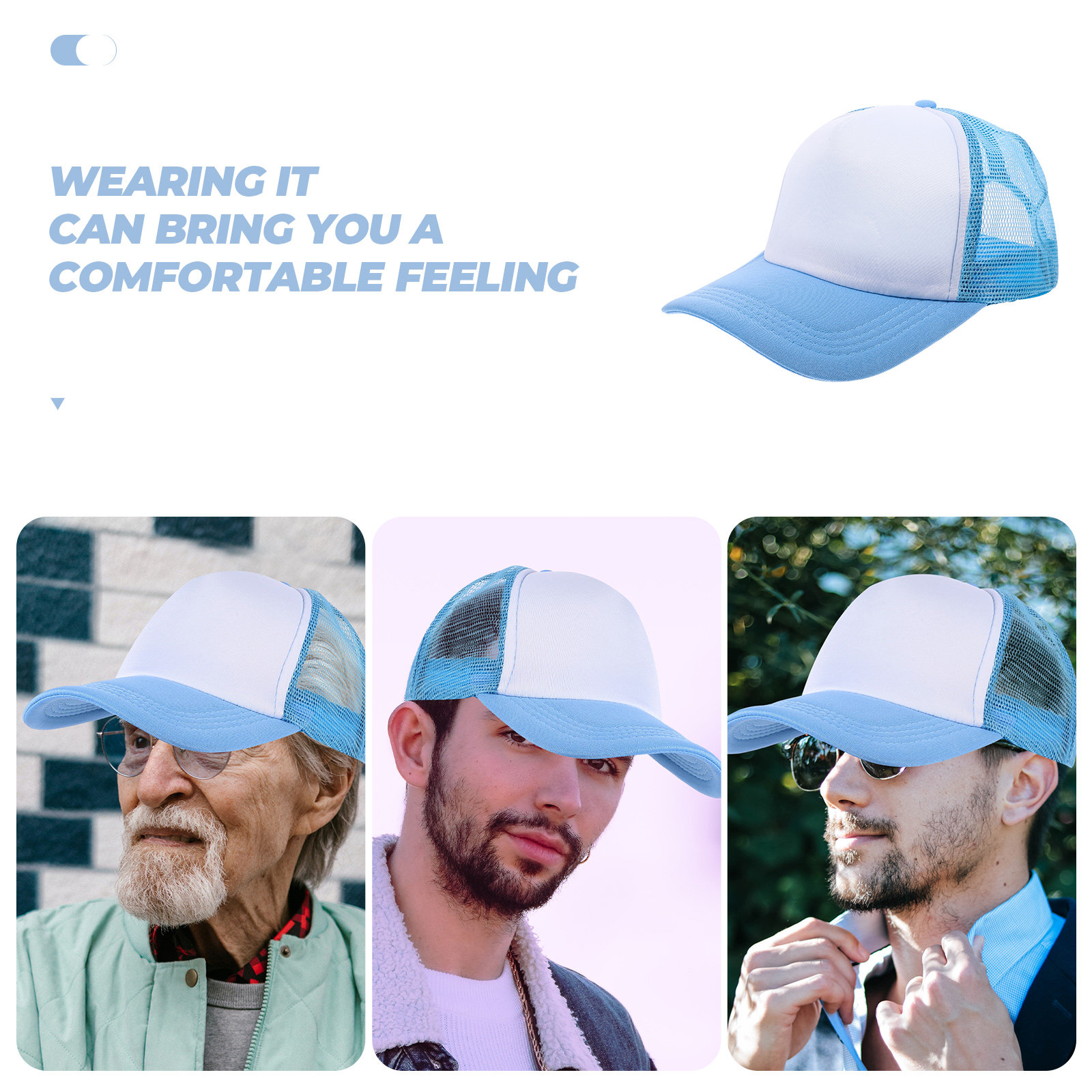 10 шт. пустых сетчатых бейсбол – обзор и цена Hat Sublimation Blank