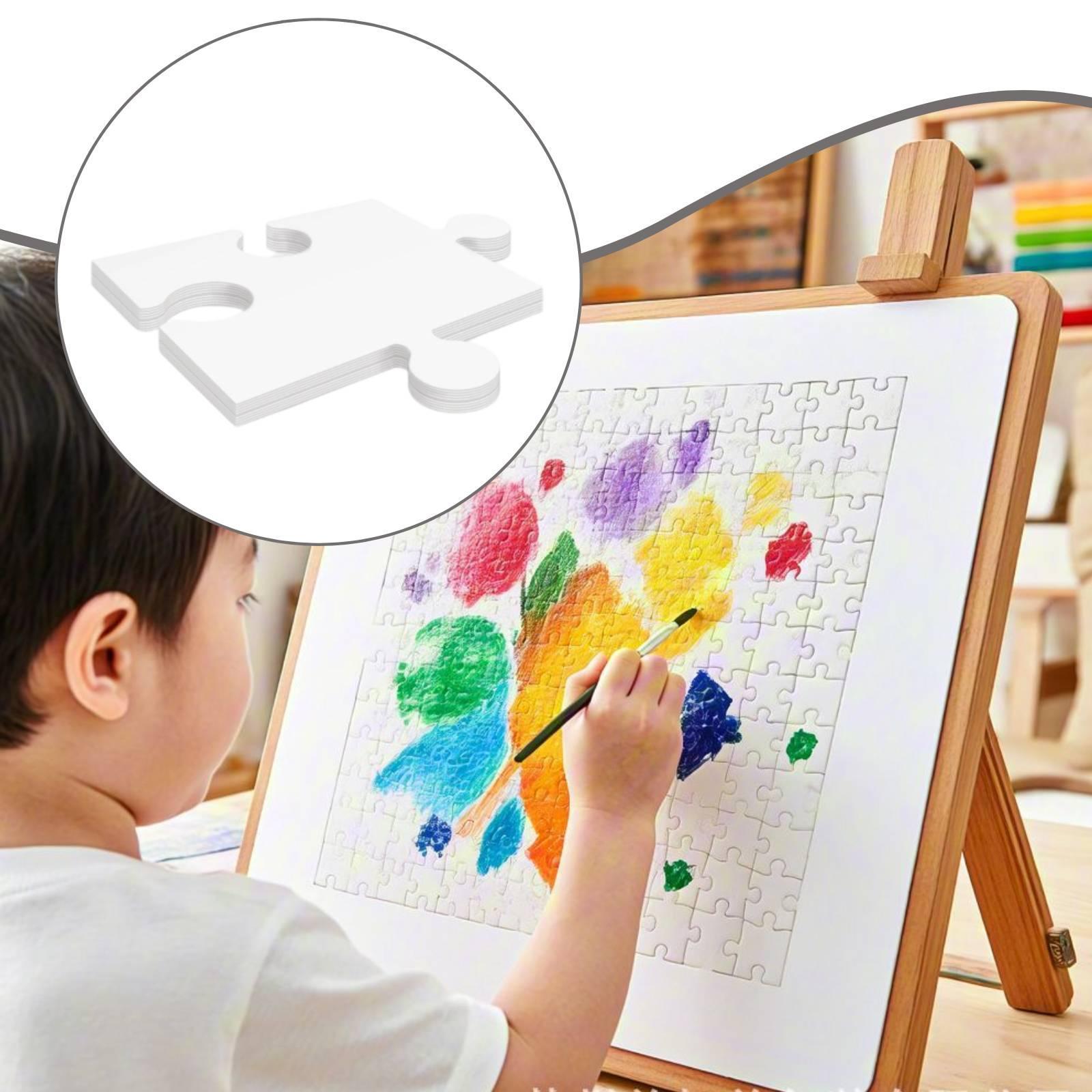 24 шт. белых картонных заготов – обзор и цена Puzzle Blank White