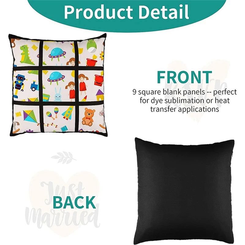 Набор из 6 заготовок для субли – обзор и цена Pillow Cover Sublimation
