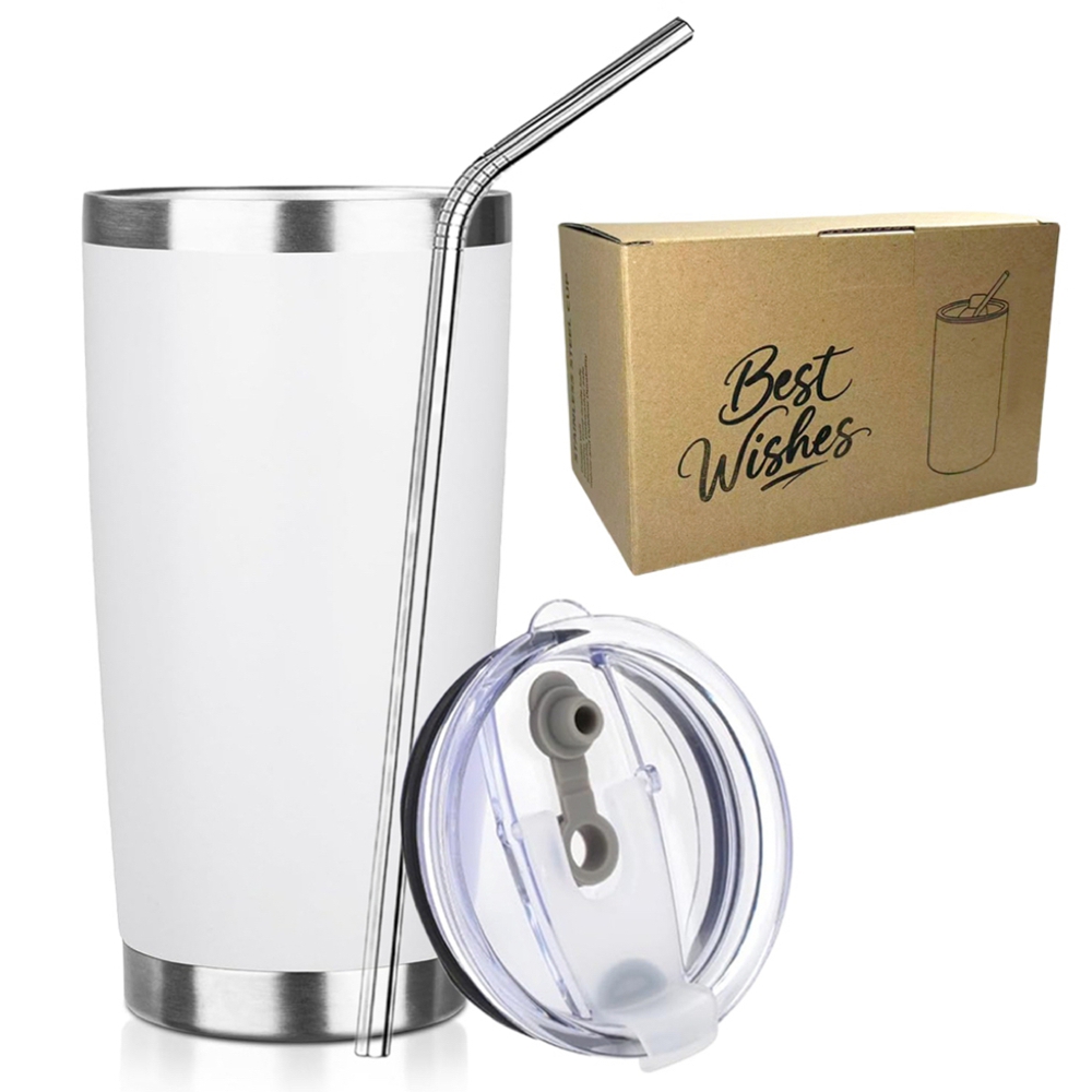 Термокружка 20 унций с крышкой – обзор и цена Tumbler 20Oz White