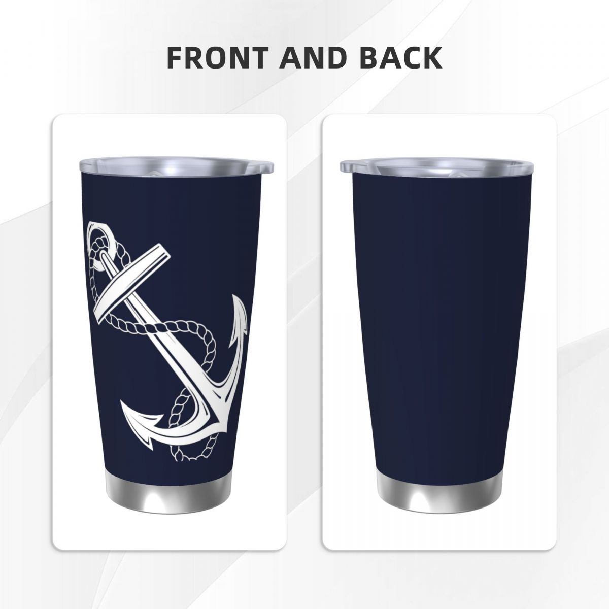 Якорь Морской белый и темно-си – обзор и цена Tumbler 20Oz White
